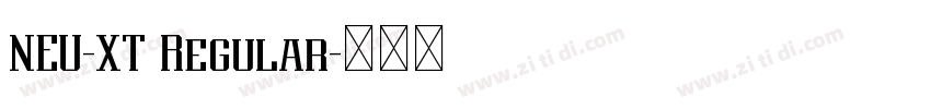 NEU-XT Regular字体转换 NEU-XT Regular字体转换